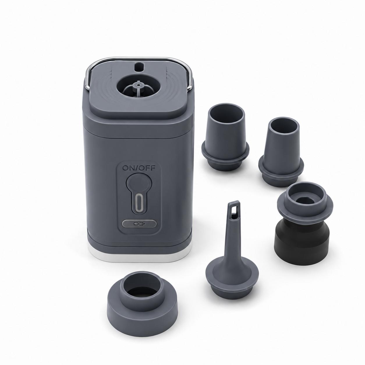 Inflador Eléctrico Portátil USB con Luz LED para Colchones y Camping